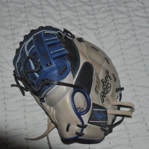 First Base Left Hand Throw Rawlings Heart of the Hide Baseball Glove 12.25" (Used)