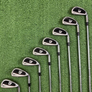 Nike Victory Red Full Cavity 4-PW AW Iron Set Dynamic Gold S300 Stiff Flex RH