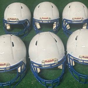 Bundle 6 Helmets Riddell Speed Football Adult 3M, 3Large