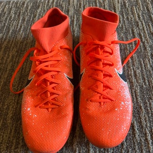 Orange Men's Size M 9.0t (W 10.0) Nike Mercurial Vapor Molded Cleats Cleats (Used)