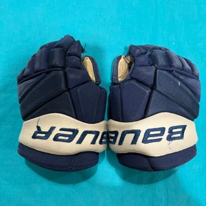 Blue Junior Bauer Nexus Team Gloves 11" Pro Stock (Used)