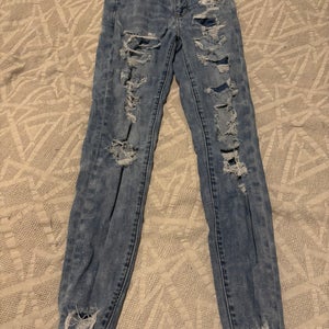 American Eagle Outfitters Women’s Size 4 Regular Distressed Hi-Rise Jeggings