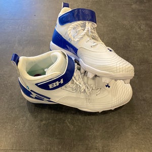 Men's Size M 8.5 (W 9.5) Under Armour Harper 7 High Top Molded Cleats (New)