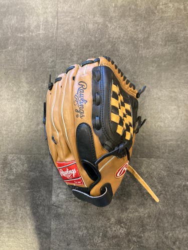 Brown Rawlings Players Series Right Hand Throw Softball Glove 12" (Used)