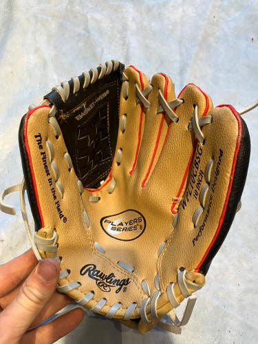Brown Rawlings Player series Right Hand Throw Infield Baseball Glove 10" (Used)