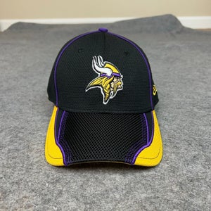 Minnesota Vikings Mens Hat Small Flex Black Yellow New Era Football Cap Sports