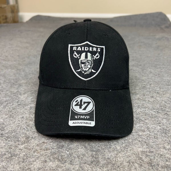 Las Vegas Raiders Mens Hat Strap Back Black Gray Cap Embroidered Football NFL