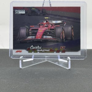 Carlos Sainz Scuderia Ferrari 2024 Topps F1 Paddock Pass Chrome Car Parallel #34