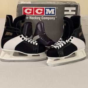 New w/Box Vintage CCM Pro 110 Senior Men's Ice Hockey Skates 8D w/Blade Guards