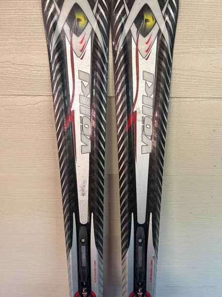 Volkl 12 Foot Tigershark Downhill Skis 161 cm. Marker iPT Demo
