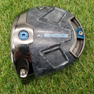 LEFTY 2024 CALLAWAY PARADYM AI SMOKE MAX DRIVER 10.5* CLUBHEAD ONLY VERYGOOD