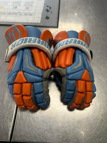 Used Warrior BREAKERS Lacrosse Gloves Junior Royal Blue MD 11849-S000027242