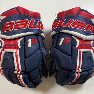 13” Bauer Supreme 1S Gloves Red/White/Blue