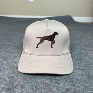 Waggle Mens Hat Snapback Beige Brown Dog Golf Sports Outdoor Casual Cap Preppy