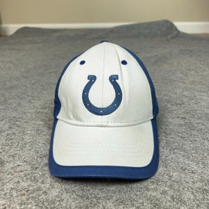 Indianapolis Colts Mens Hat Strap Back White Blue Adjustable Football NFL Cap ^