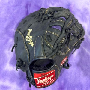 Black Rawlings Renegade Right Hand Throw First Base Baseball Glove 11.5" (Used)