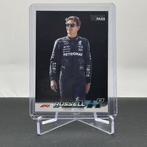 George Russell Mercedes Petronas 2024 Topps F1 Paddock Pass Black Parallel #5