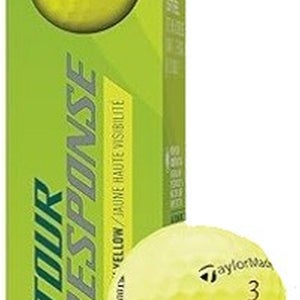 Taylor Made Tour Response Golf Balls (Yellow,3pk) 1 Sleeve 2022 3 Layer NEW