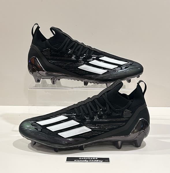 Size 14 Adidas Adizero Primeknit Football Cleats Black Metallic