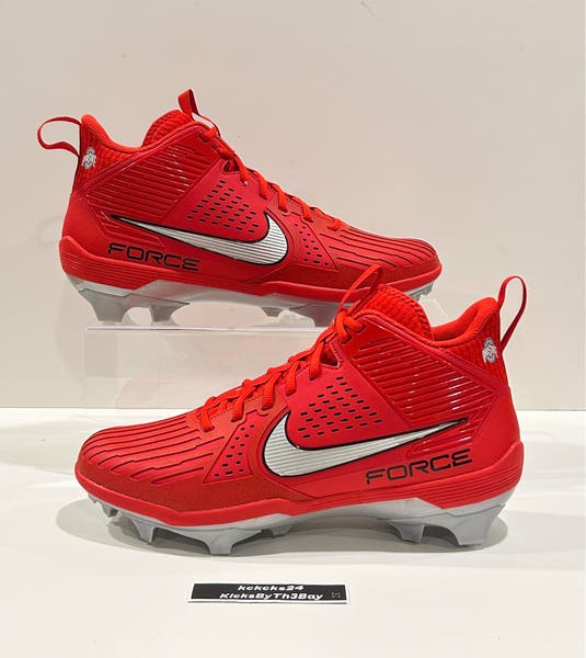 Nike Force Savage Pro 3 Football Cleats Red Size 13 Ohio  display picture 1