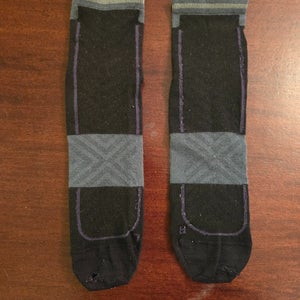 Icebreaker Men's XL Merino Blend Run+ Ultralight Mini Socks - Black/Graphite (Used)