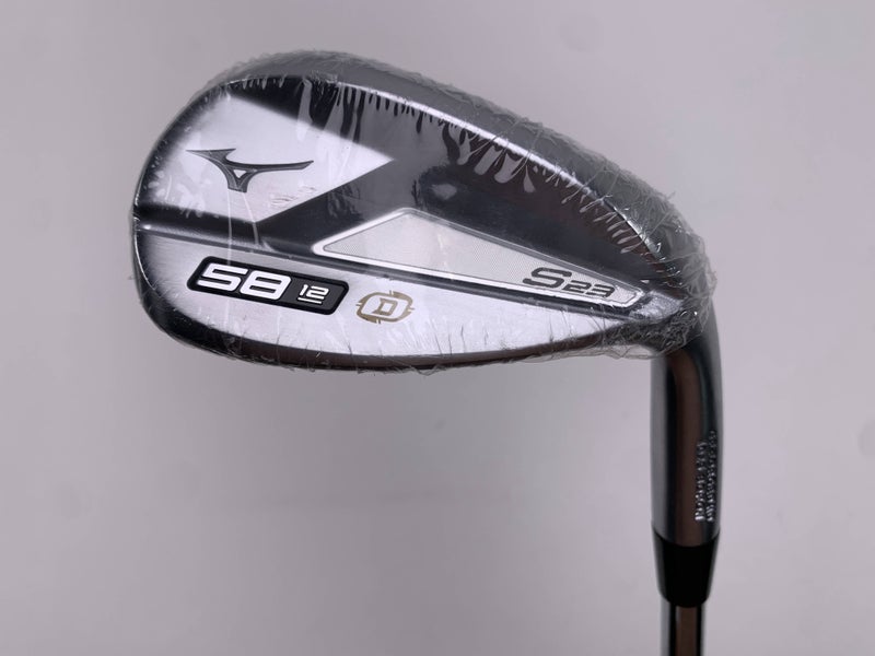Mizuno S23 Satin Chrome 58* 12 D-Grind KBS Hi-Rev 2.0 Wedge Steel Mens RH