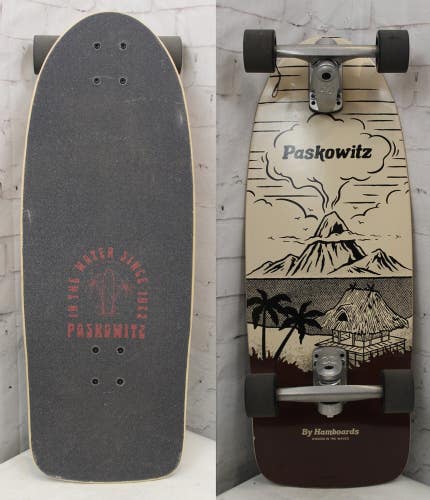Hamboards Paskowitz Hut Island 11" x 30" Surfskate New