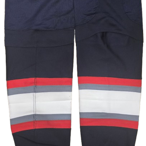 REEBOK EDGE CUSTOM HOCKEY SOCKS HARTFORD WOLFPACK NAVY BLUE PRO STOCK AHL L SIZE NEW(12733)