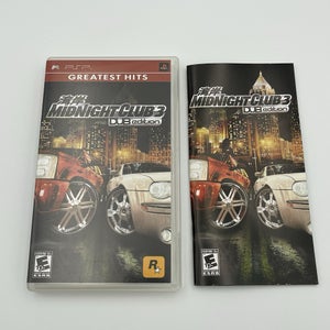 Midnight Club 3 Dub Edition Greatest Hits (Sony PSP, 2005) Case And Artwork ONLY