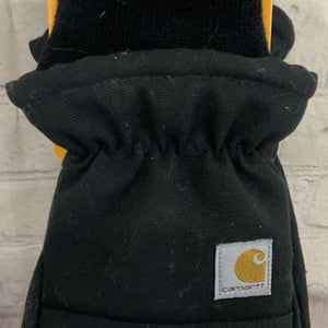 Carhartt Womens Medium Insulated Duck Synthetic Leather Knit Cuff Mitten FastDry