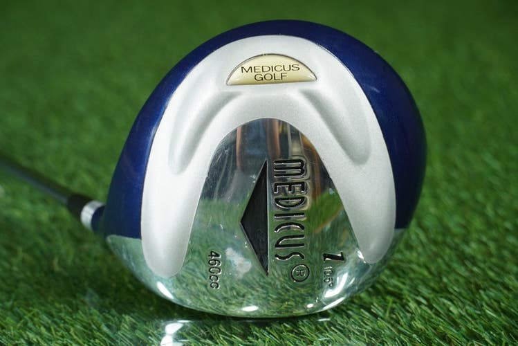 MEDICUS DUAL HINGE DRIVER SWING TRAINER 460CC ACCUTEMPER STEEL RH 10.5 ~ L@@K!!