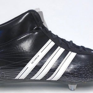 Adidas Scorch 7 D Mid Black and White Football Cleats - Size 13