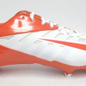 Nike Vapor Pro White and Orange Low D Football Cleats - Size 15