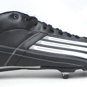 Adidas Scorch 3 Mid D Black and White Football Cleats - Size 14