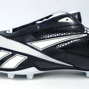 Reebok U-Form 4 Speed Low Black and White Football Cleats - Size 13