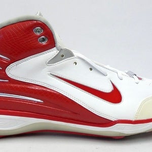 Nike Air Zoom Assassin White and Red Football Cleats - Size 14