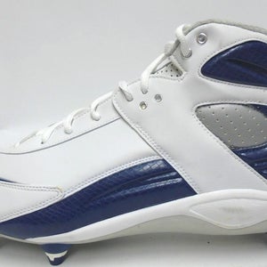 Nike Zoom White and Blue Football Cleats - Size 16