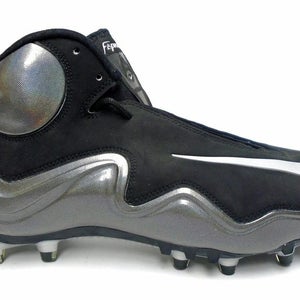 Nike Zoom Flyposite TD Silver and Black Football Cleats - Size 16