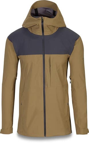Dakine Arsenal 3L Shell Jacket, Mens Large, Sandstorm Brown / India Ink Blue New