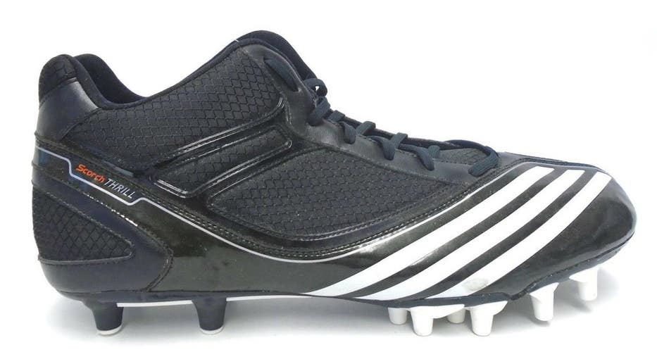 Adidas Scorch Thrill Low Black and White Football Cleats - Size 16