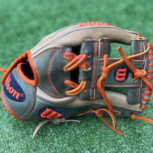 Used Wilson A2000 1787 11.75in I-Web - Navy/Orange