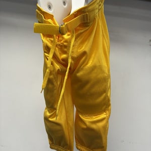 Youth Size Medium Football America Yellow Football Player Pants