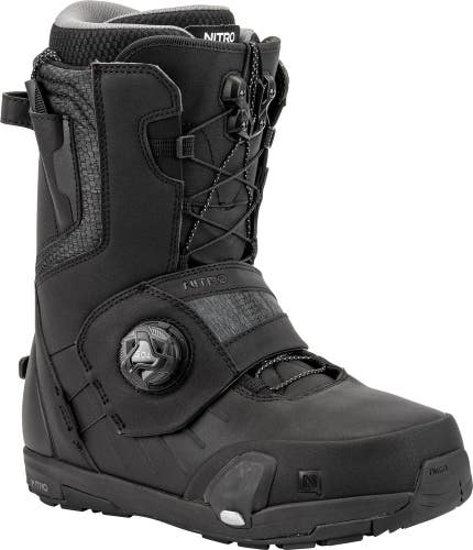 Nitro Profile TLS Step On Snowboard Boots, Men's 10.5 Black 2025 Burton Only