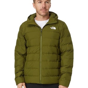The North Face Aconcagua 3 Puffer Jacket Men's 2XL Green 600-Down Hooded LW620