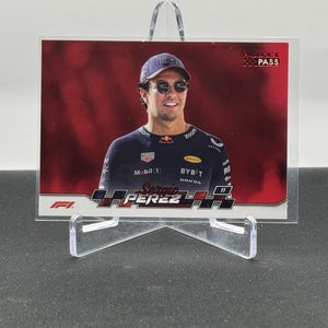 Sergio Perez Oracle Red Bull 2024 Topps F1 Paddock Pass Red Parallel #2