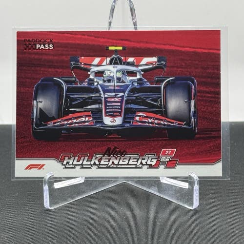 Nico Hulkenberg Moneygram Haas 2024 Topps F1 Paddock Pass Red Parallel #45