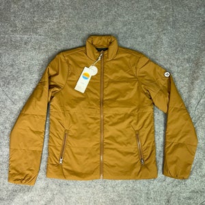 Vuori Mens Jacket Small Brown Windbreaker Coat Echo Insulated Lightweight Sport