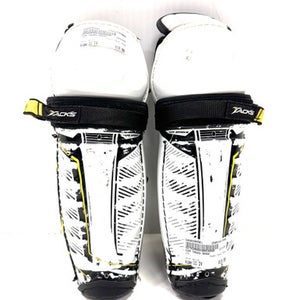 Used CCM TACKS 9050 Junior Shin Guards White 11" 11860-S000290581