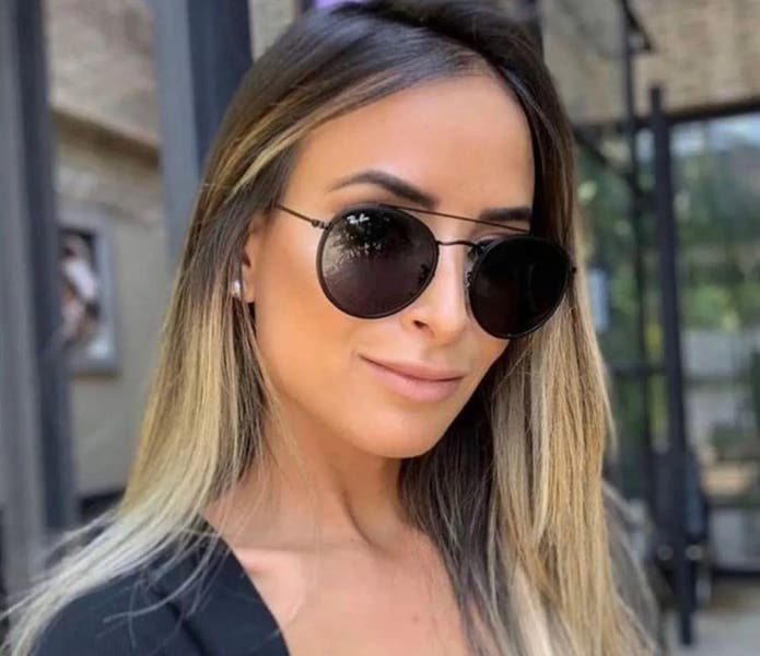 Ray-Ban Round Double Bridge 51mm Unisex Sunglasses  display picture 1