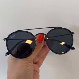 Ray-Ban Round Double Bridge 51mm Unisex  Sunglasses